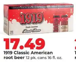 Hy-Vee 1919 Classic American root beer offer