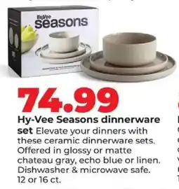Hy-Vee Hy-Vee Seasons dinnerware set offer
