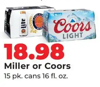 Hy-Vee Miller or Coors offer