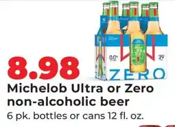 Hy-Vee Michelob Ultra or Zero non-alcoholic beer offer