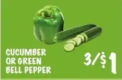 Foodarama Cucumber or green bell pepper offer