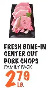 Foodarama Fresh bone-in center cut pork chops offer