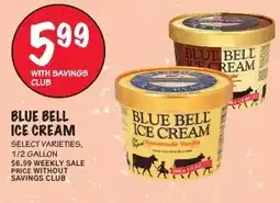 Foodarama Blue bell ice cream offer