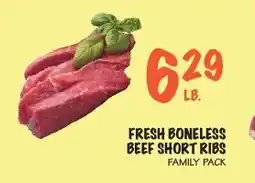 Foodarama Fresh boneless beef short ribs offer