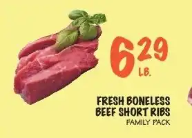 Foodarama Fresh boneless beef short ribs offer