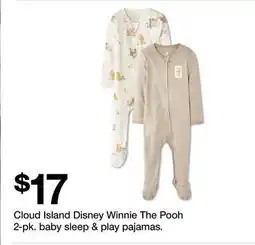 Target Cloud Island Disney Winnie The Pooh 2-pk. baby sleep & play pajamas offer