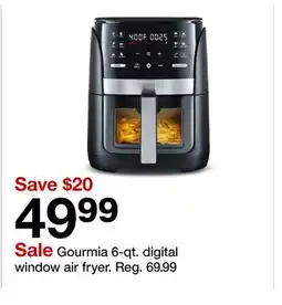 Target Gourmia 6-qt. digital window air fryer offer