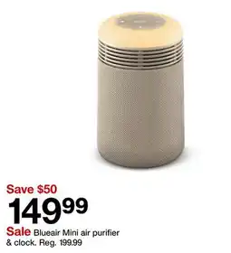 Target Blueair Mini air purifier & clock offer