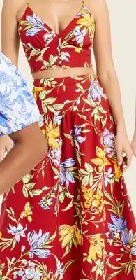 Target A New Day Resort linen drop waist midi skirt offer