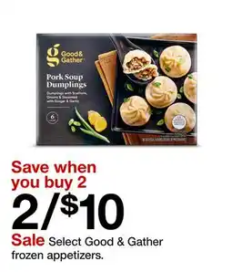 Target Select Good & Gather frozen appetizers offer