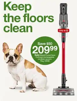 Target Bissell PowerClean FurGuard rechargeable cordless vacuum offer