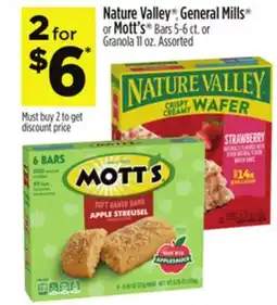 Dollar General Nature Valley or General Mills or Mott's offer