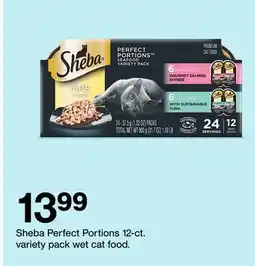 Target Sheba Perfect Portions 12-ct. variety pack wet cat food offer