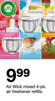 Target Air Wick mixed 4-pk. air freshener refills offer