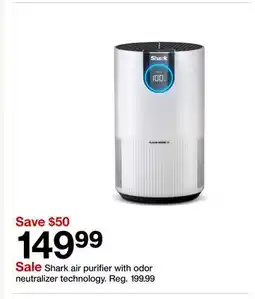 Target Shark air purifier with odor technology offer