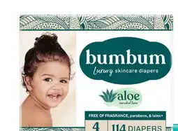 Target bumbum 114-ct. luxury skincare diapers offer