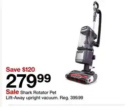 Target Shark Rotator Pet Lift-Away upright vacuum offer