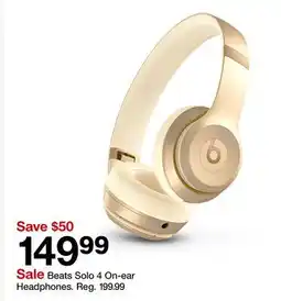 Target Beats Solo 4 On-ear Headphones offer