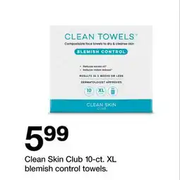 Target Clean Skin Club 10-ct. XL blemish control towels offer