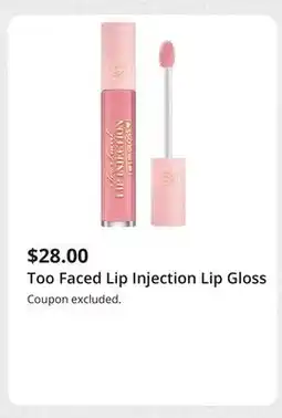 JC Penney Too Faced Lip Injection Lip Gloss offer