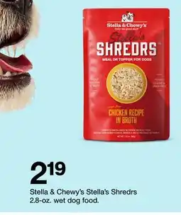 Target Stella &' Chewy's Stella's Shredrs 2.8 - oz. wet dog food offer