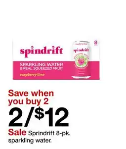 Target Spindrift sparkling water offer