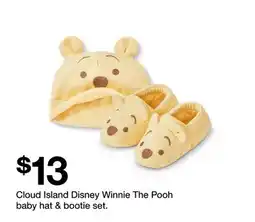 Target Cloud Island Disney Winnie The Pooh baby hat & bootie set offer