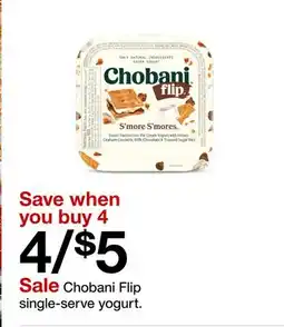 Target Chobani Flip single-serve yogurt offer