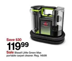 Target Bissell Little Green Max portable carpet cleaner offer
