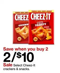 Target Select Cheez-It crackers & snacks offer