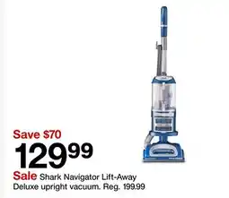 Target Shark Navigator Lift-Away Deluxe upright vacuum offer
