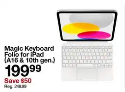 Target Magic Keyboard Folio for iPad (A16 & 10th gen.) offer