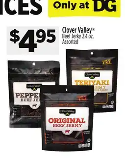 Dollar General Clover Valley Beef Jerky offer