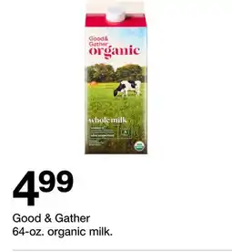 Target Good & Gather 64-oz. organic milk offer