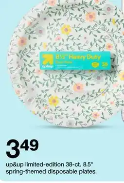 Target up&up limited-edition 38-ct. 8.5 spring-themed disposable plates offer