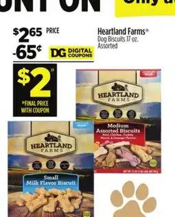 Dollar General Heartland Farms Dog Biscuits offer