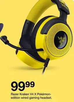 Target Razer Kraken V4 X Pokémon-edition wired gaming headset offer