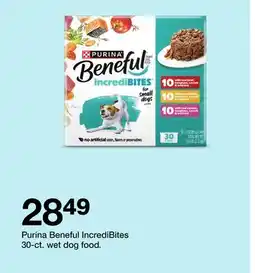 Target Purina Beneful IncrediBites 30-ct. wet dog food offer