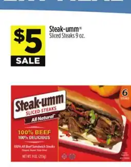 Dollar General Steak-umm Sliced Steaks offer