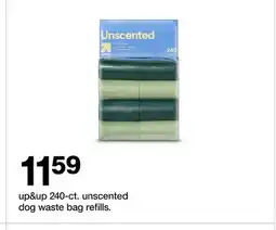 Target up & up 240-ct. unscented dog waste bag refills offer