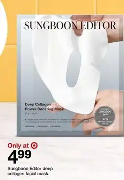 Target Sungboon Editor deep collagen facial mask offer