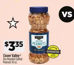 Dollar General Clover Valley Dry Roasted Salted Peanuts offer