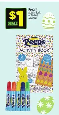Dollar General Peeps Activity Book or Markers offer