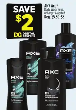 Dollar General ANY Axe Body Wash offer