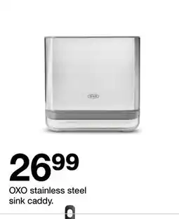 Target OXO stainless steel sink caddy offer