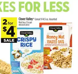 Dollar General Clover Valley Cereal offer