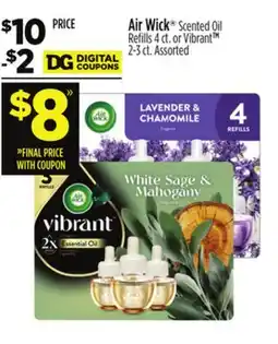 Dollar General Air Wick Scented Oil Refills or Vibrant offer