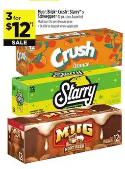 Dollar General Mug , Brisk , Crush , Starry or Schweppes offer