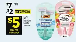 Dollar General BIC Premium Razors offer
