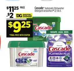 Dollar General Cascade Automatic Dishwasher Detergent offer